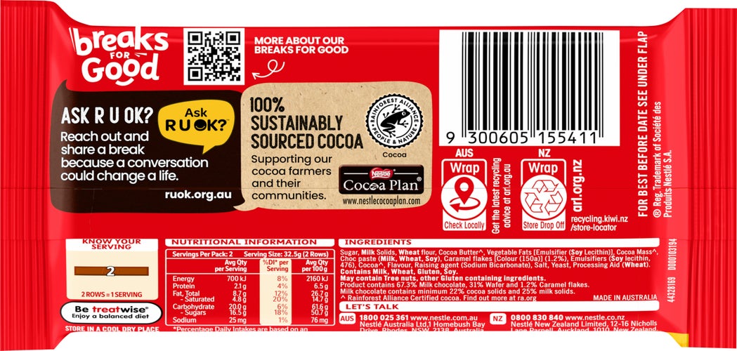 Nestle Kit Kat Honeycomb Buzz Chocolate Share Bar 24 x 65g