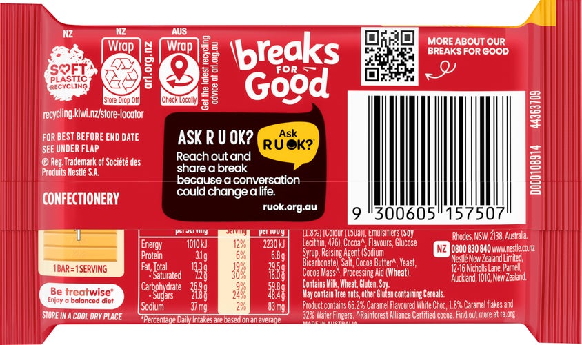 Nestle Kit Kat Chocolate Gold Crush 48 x 45g