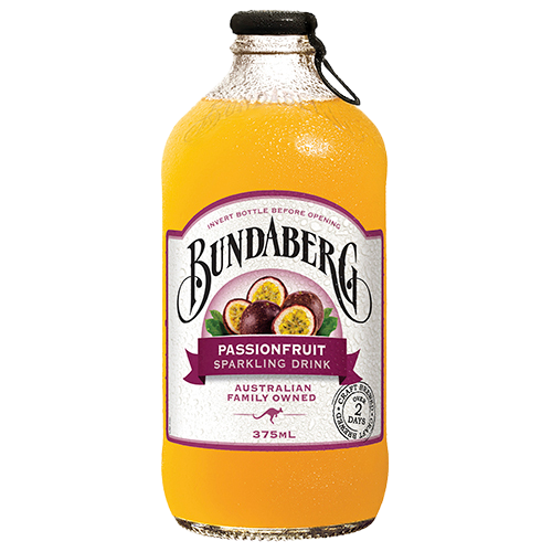 Bundaberg Passionfruit Sparkling Drink 12 x 375ml