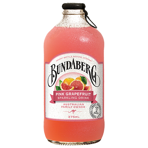 Bundaberg Pink Grapefruit Sparkling Drink 12 x 375ml