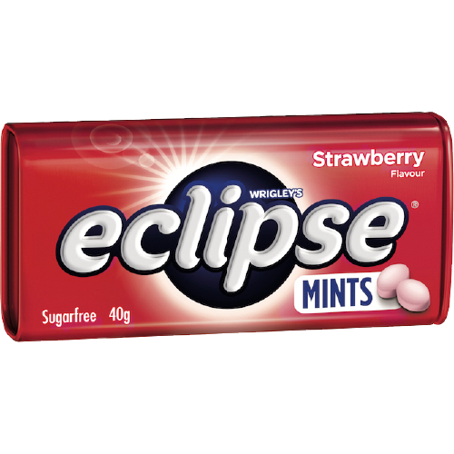 Eclipse Strawberry Sugarfree Mints 12 x 40g