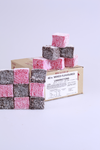 Raspberry & Chocolate Lamingtons 40pk