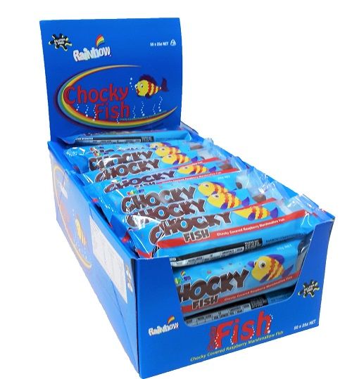 Rainbow Wrapped Chocky Fish 50 x 25g