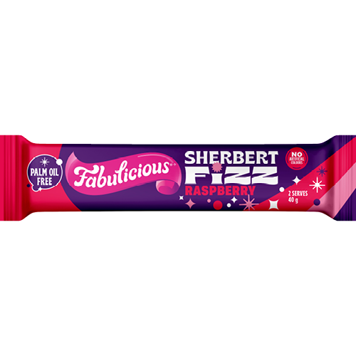 RJ's Fabulicious Raspberry Sherbet Fizz 24 x 40g
