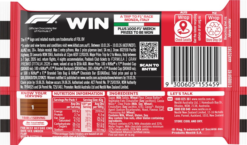 Kit Kat Chocolate Bar 48 x 42g