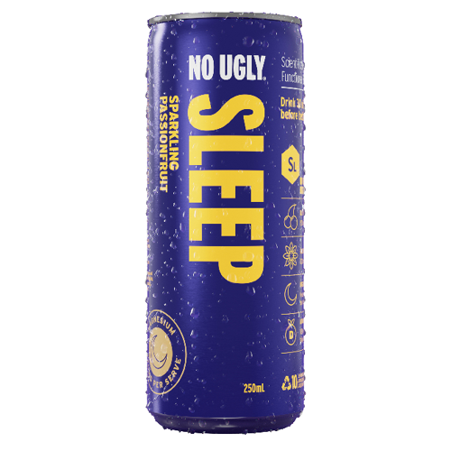 No Ugly Sleep Sparkling Passionfruit 12 x 250ml