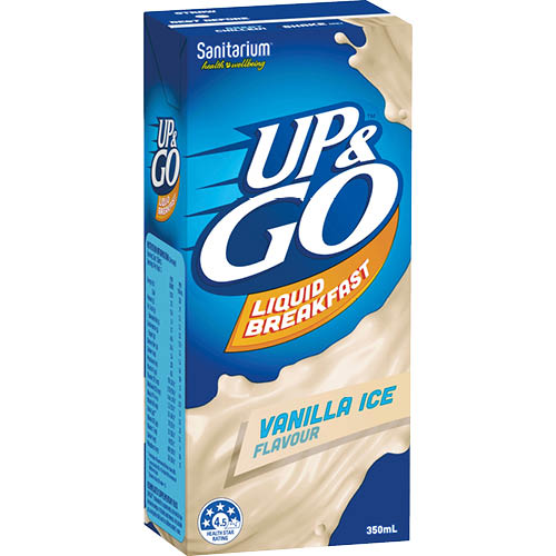 Up & Go Vanilla Ice Flavour Liquid Breakfast 12 x 350ml