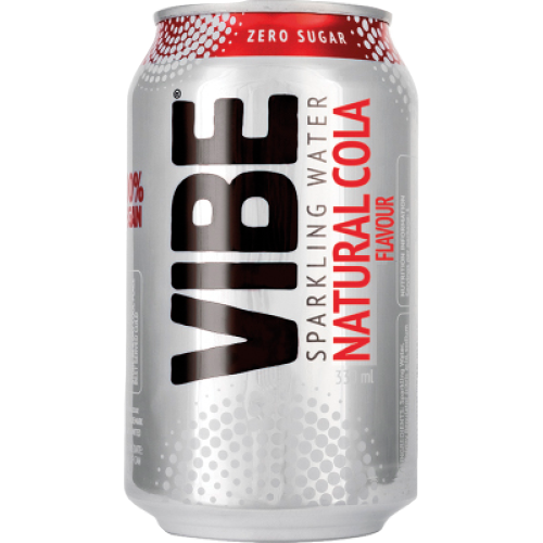 Natural Cola Flavour Sparkling Water Cans 10 x 330ml