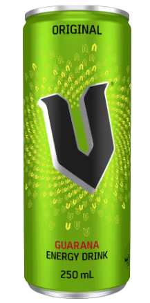 V Original Guarana Energy Drink 24 x 250ml