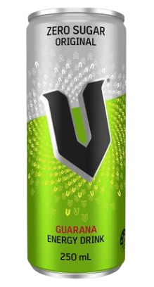 V Zero Sugar Original Guarana Energy Drink 24 x 250ml