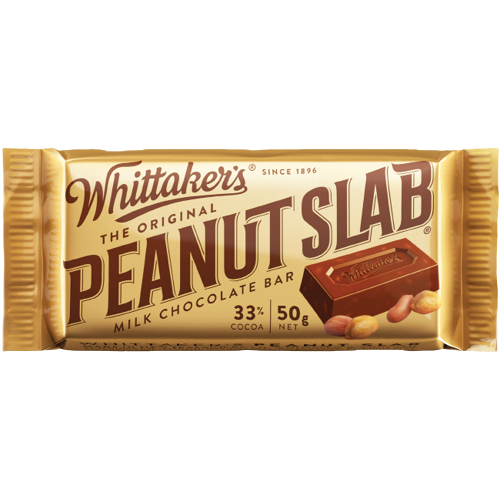 Whittaker's Peanut Slab Milk Chocolate Bar 50 x 50g