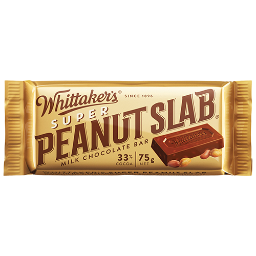 Whittaker's Super Peanut Slab Milk Chocolate Bar 30 x 75g