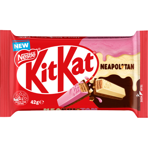 Nestle Kit Kat Neapolitan Chocolate Bar 48 x 42g