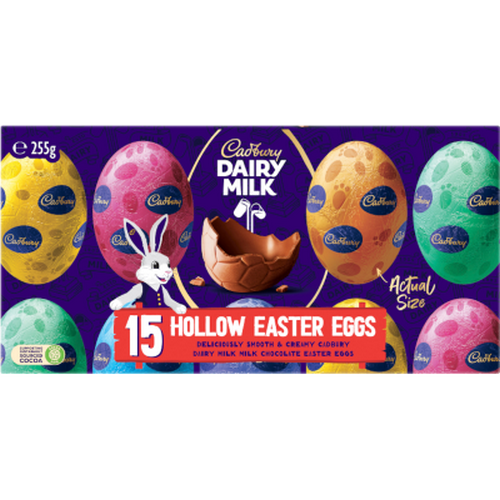 Cadbury Easter Egg Flat Top Carton Hollow Chocolate 255g