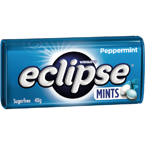 Eclipse Peppermint Sugarfree Mints 12 x 40g