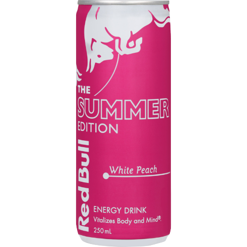 Red Bull The Summer Edition White Peach Energy Drink 12 x 250ml