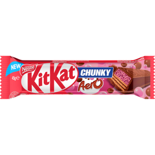 Nestle Kit Kat Chunky Aero Strawberry Chocolate Bar 36 x 45g