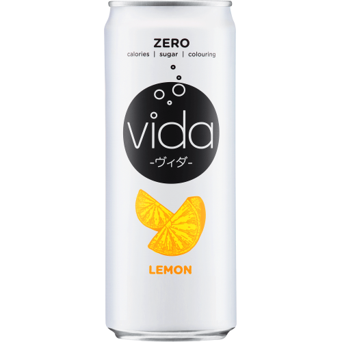 Vida Zero Lemon Flavoured Sparkling Drink 24 x 325ml